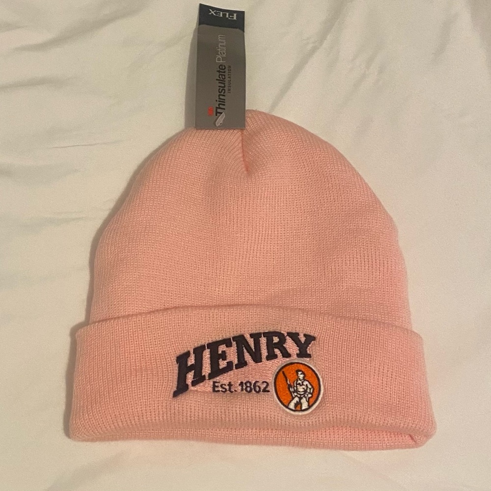 Henry Rifles “Est. 1862” Light Pink Beanie